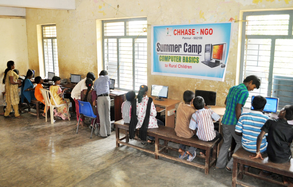 Teach computer basic to rural poor children GlobalGiving