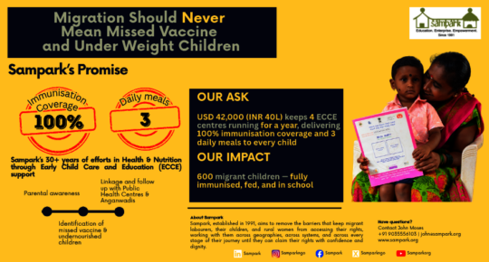 Nourish a Migrant Child, Nourish a Dream!
