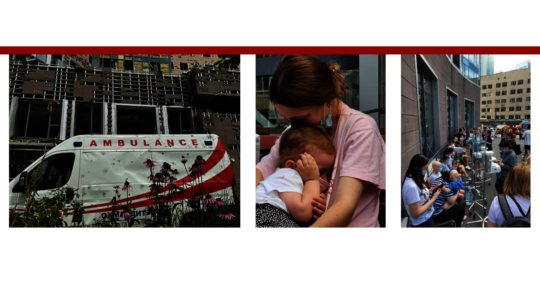 Emergency help for kids after Russian shelling