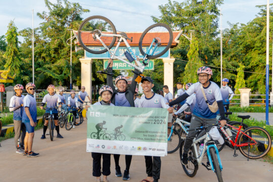 Alumni Cycling for Scholarships in Rural Cambodia