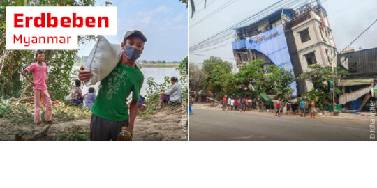 Earthquake relief Myanmar
