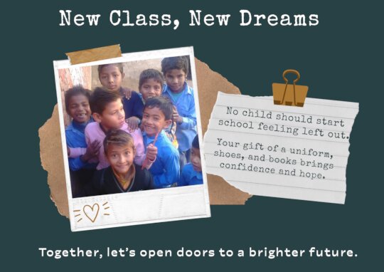 New Class, New Dreams: Empowering Needy Kids
