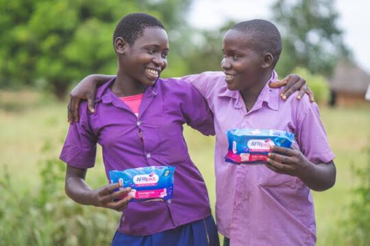 GIVE A PAD TO A GIRL TO KEEP HER IN SCHOOL.