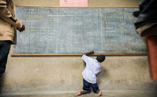 Send a disable child to school in DR Congo