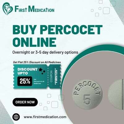 Image for Buy Percocet Online Overnight Instant Dispatch & Tele-